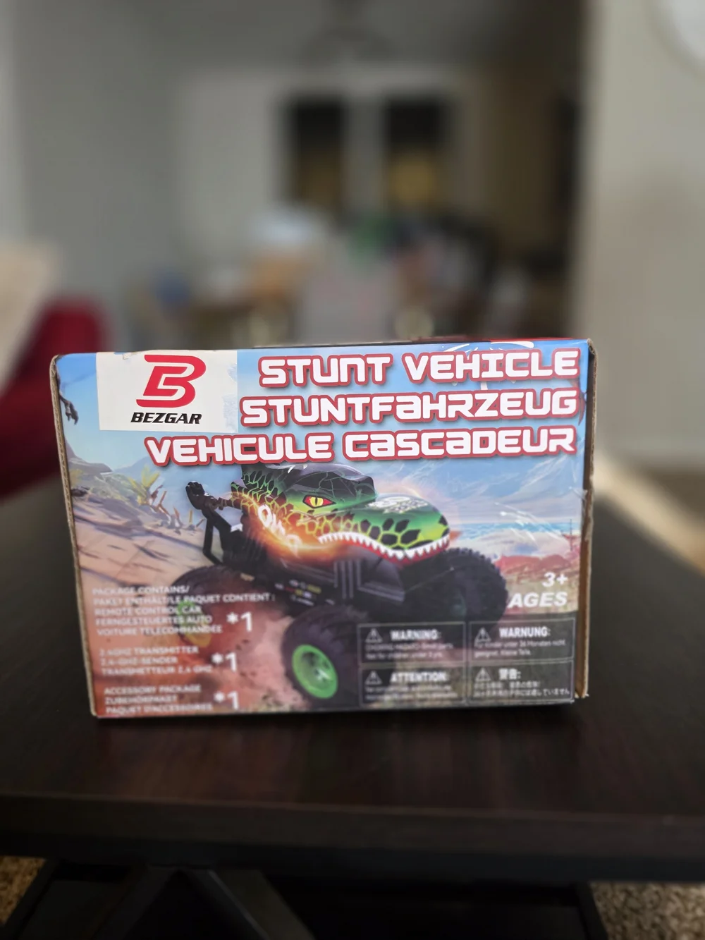 Green Dino RC Monster Truck with Wireless Controller